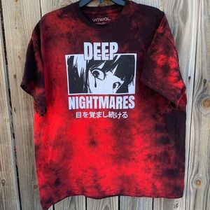 Deep Nightmare Amine Tie dye T-shirt Size XXL  rooms smaller by vitriol Deep